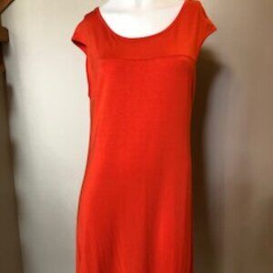 BLOOMS Orange Sleeveless Dress in size M